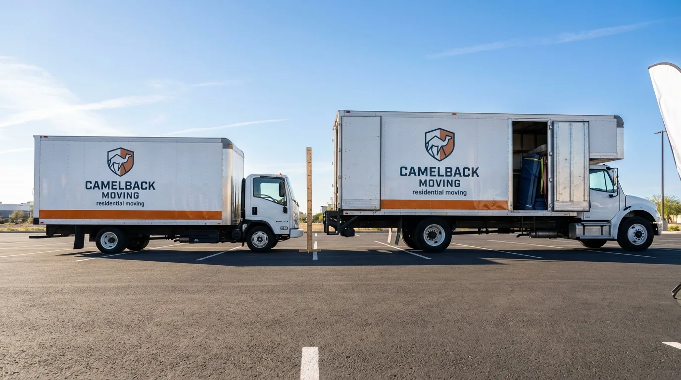 Moving truck size capacity guide in Worth